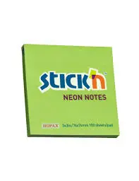 Block Adhesivo 76 x 76 Verde Fluo