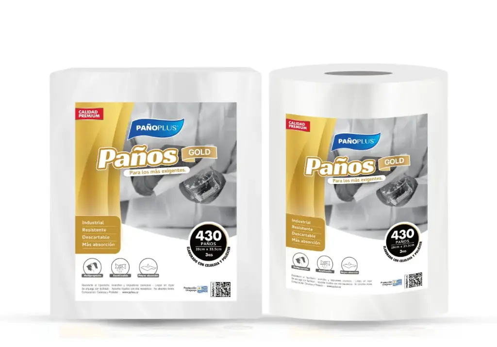    Paño Plus Gold Rollo de 3 Kg – Rollo de 430 Paños Aprox