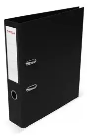 [OMEA4N] Bibliorato OMEGA plastificado negro Lomo Ancho A4 