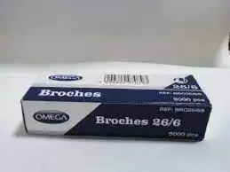 [BRO266M] Broches 26/6 ( Caja por 1000 Unidades )