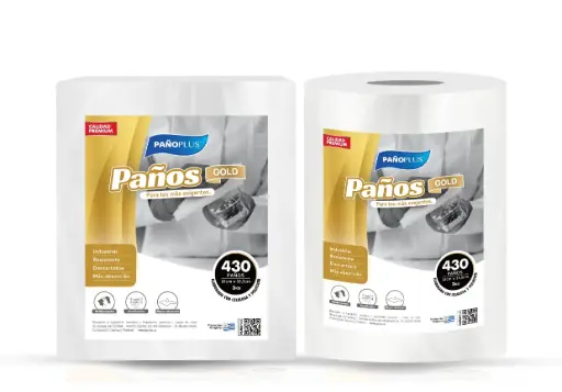 [ROTRABL]    Paño Plus Gold Rollo de 3 Kg – Rollo de 430 Paños Aprox